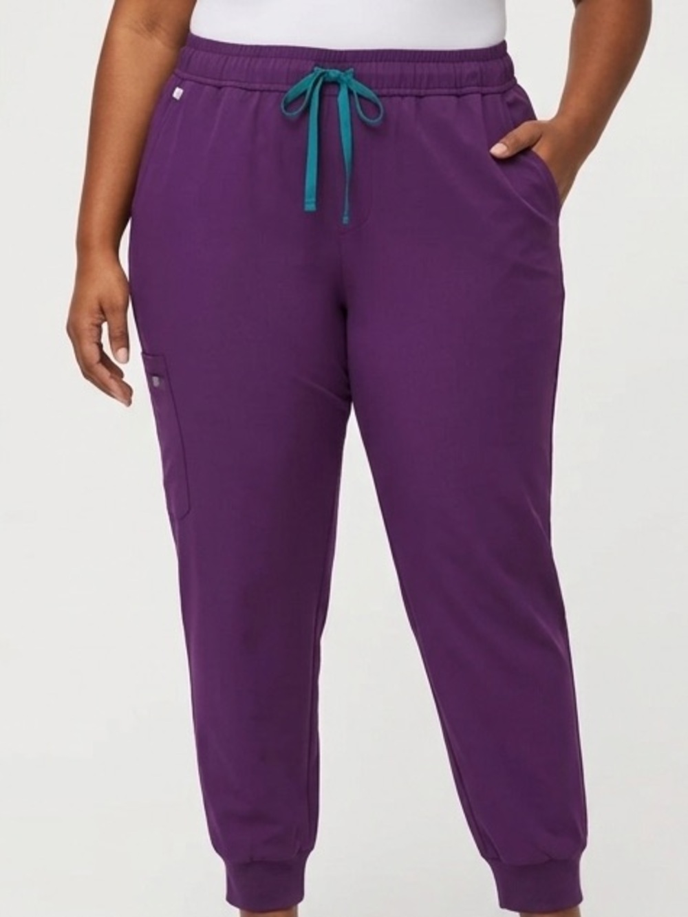 NWOT Figs Zamora Jogger Pants Womens 5XL Purple Technical Collection Scrubs